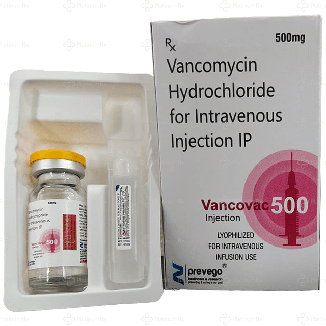 Vancovac 500mg Injection 10ml
