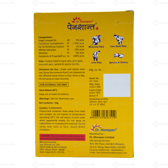 Pain Shaant Spray 55gm