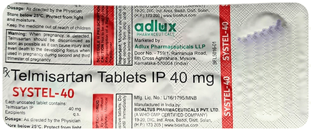 Systel 40mg Tablet 10s