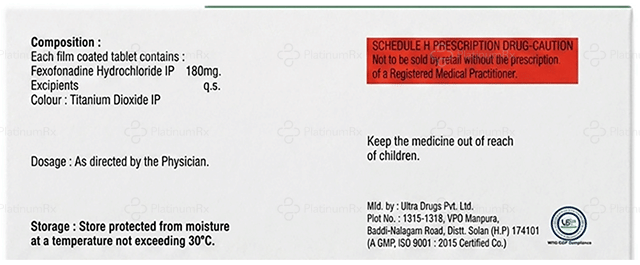 Fexomap 180mg Tablet 10s