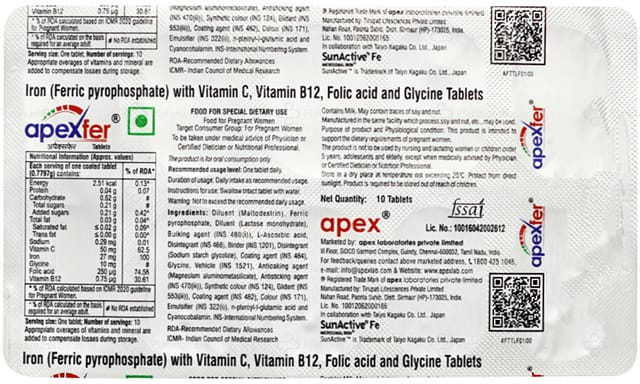 Apexfer Tablet 10s