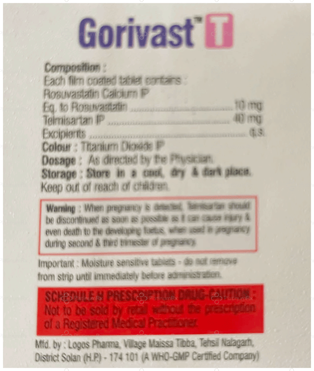 Gorivast T 10/40mg Tablet 10s