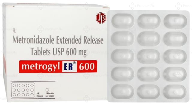 Metrogyl ER 600mg Tablet 15s