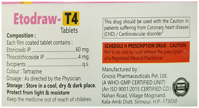 Etodraw T 60/4mg Tablet 10s