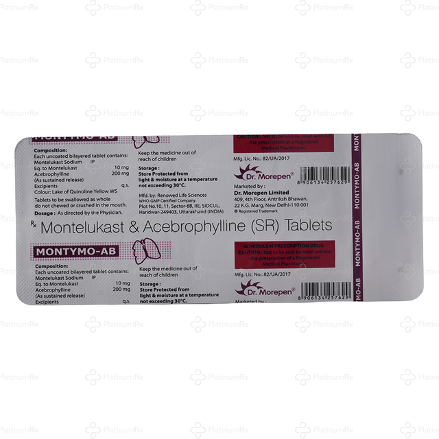 Montymo AB 200/10mg Tablet SR 10s