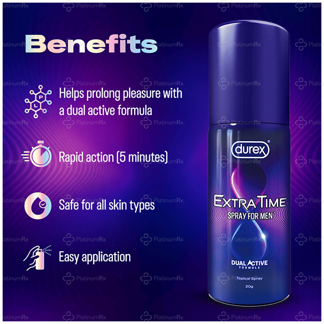 Durex Extra Time Spray For Men 20gm