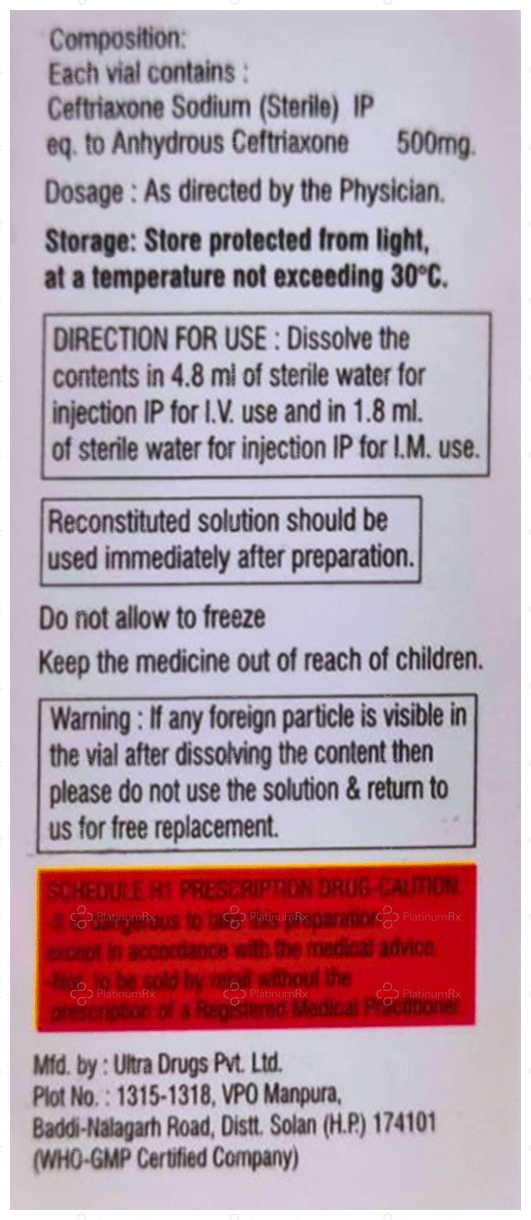 Roncef 500mg Injection 1s