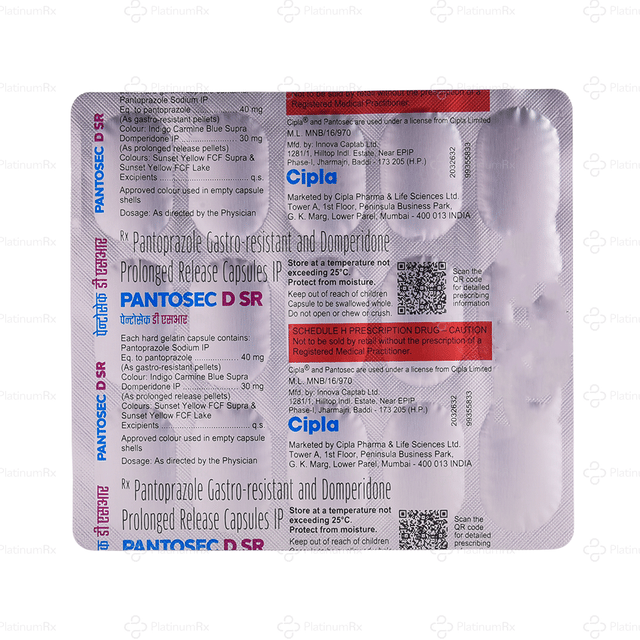 Pantosec DSR 30/40mg Capsule PR 15s