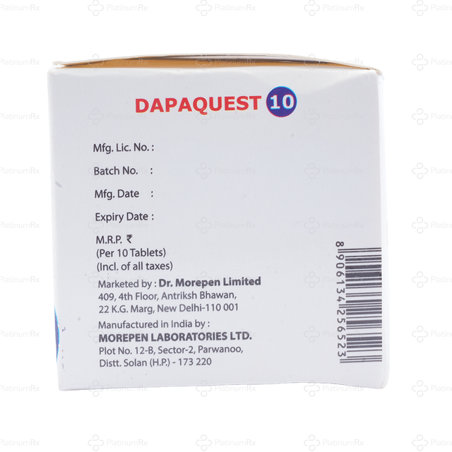 Dapaquest 10mg Tablet 10s