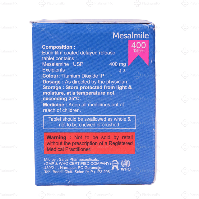 Mesalmile 400mg Tablet SR 10s