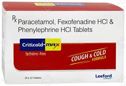 Criticold Max 60/10/325mg Tablet 10s