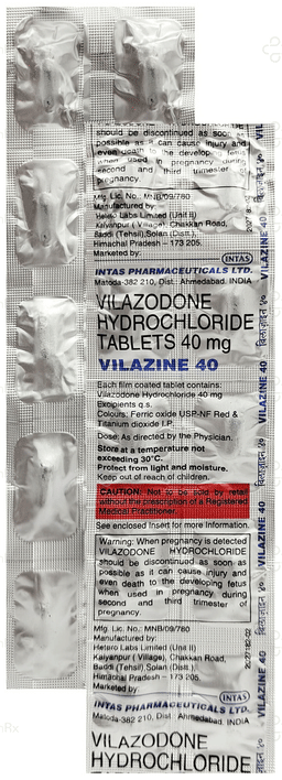 Vilazine 40mg Tablet 10s