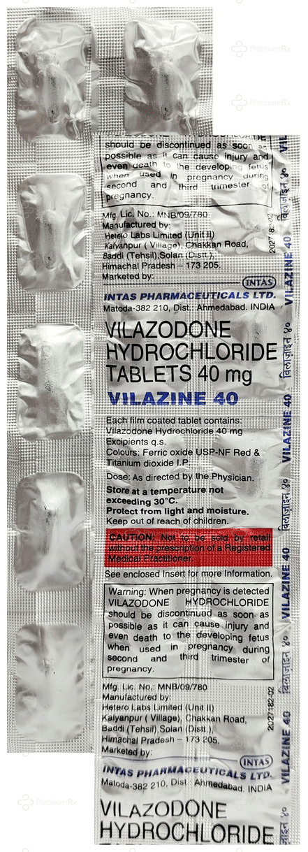 Vilazine 40mg Tablet 10s