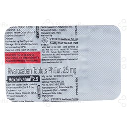 Roxarivaben 2.5mg Tablet 15s