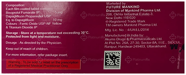 Bisoheart D 5/10mg Tablet 10s