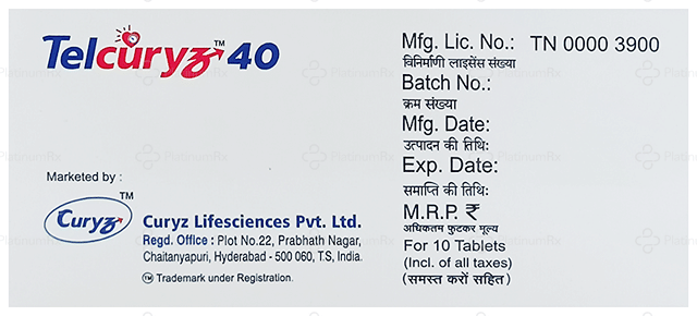 Telcuryz 40mg Tablet 10s