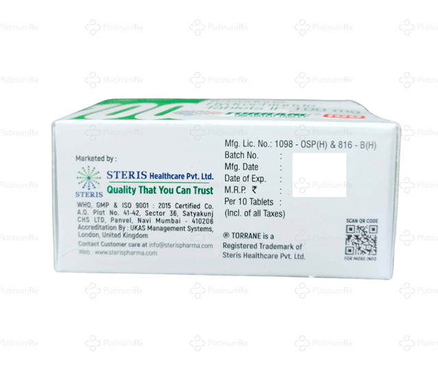 Torrane 100mg Tablet 10s