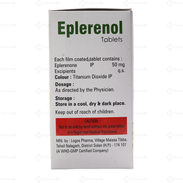 Eplerenol 50mg Tablet 10s
