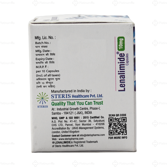 Lenalimide 10mg Capsule 10s