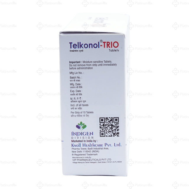 Telkonol Trio 40mg/10mg/12.5mg Tablet