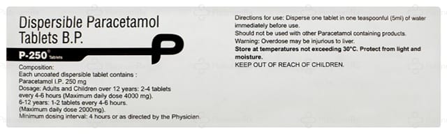 P 250mg Tablet DT 10s