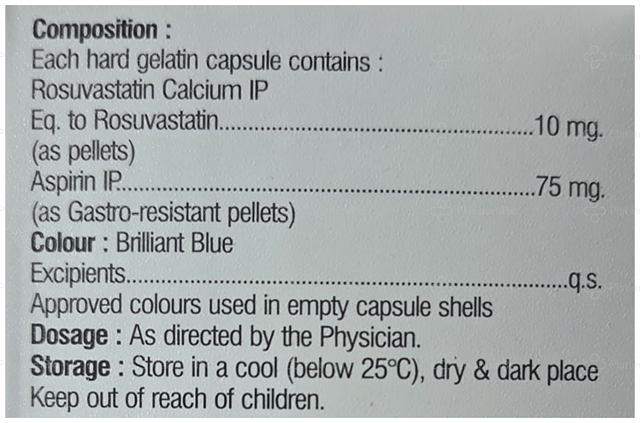 Gorivast ASP 75/10mg Capsule 10s