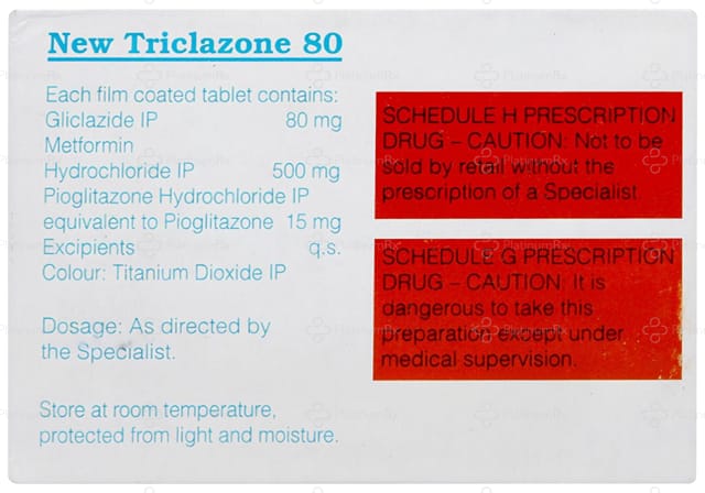 New Triclazone 80/500/15mg Tablet 10s