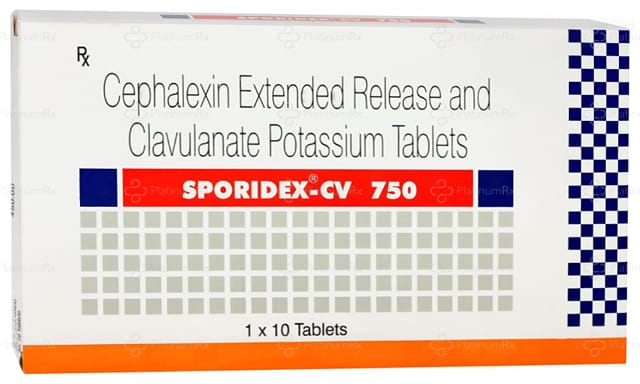 Sporidex CV 750/125mg Tablet ER 10s