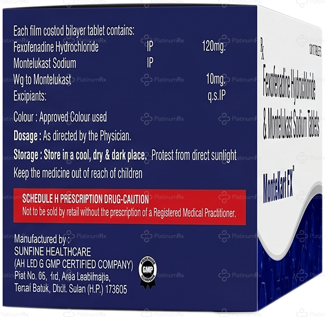 MonteKart FX 120/10mg Tablet 10s