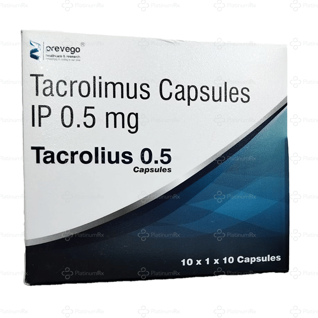 Tacrolius 0.5mg Capsule 10s