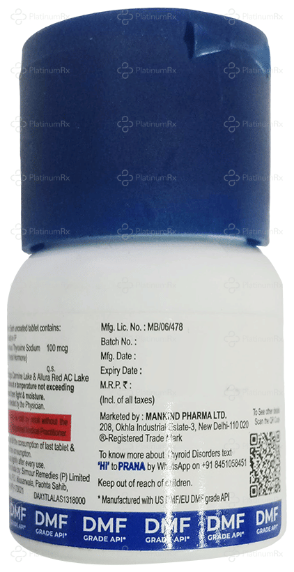 Thyroneed 12.5mcg Tablet 120s