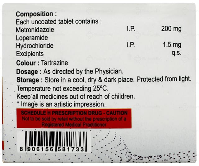 Diaraheal Plus 1.5/200mg Tablet 10s