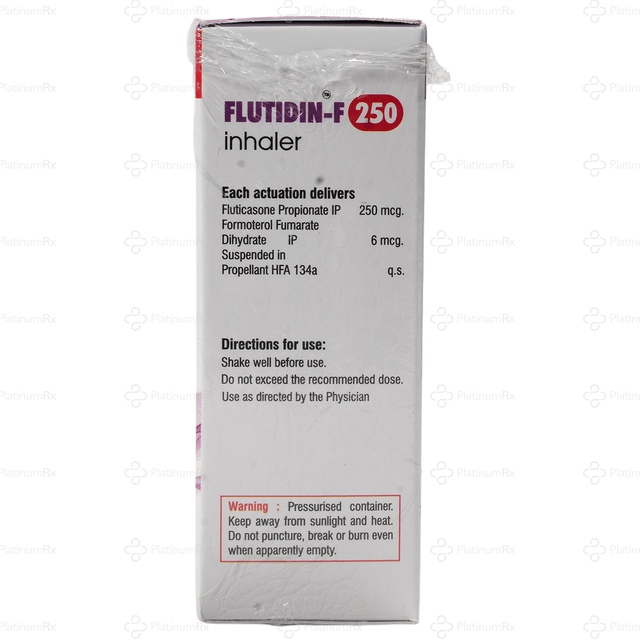 Flutidin F 6mcg/250mcg Inhaler