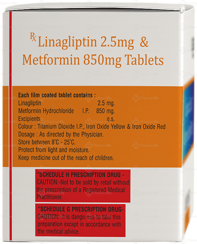 Linazem M 2.5/850mg Tablet 10s