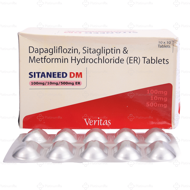 Sitaneed DM ER 10/500/100mg Tablet 10s
