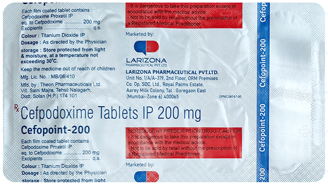 Cefopoint 200mg Tablet 10s