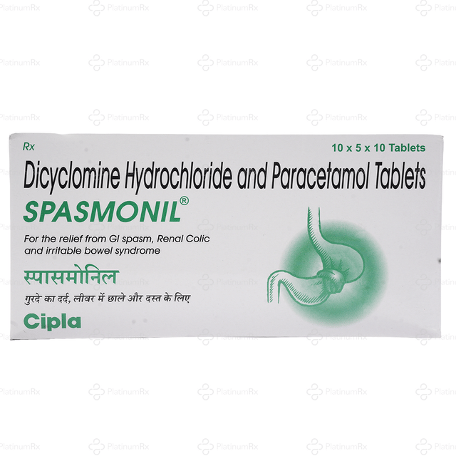 Spasmonil 20/325mg Tablet 10s