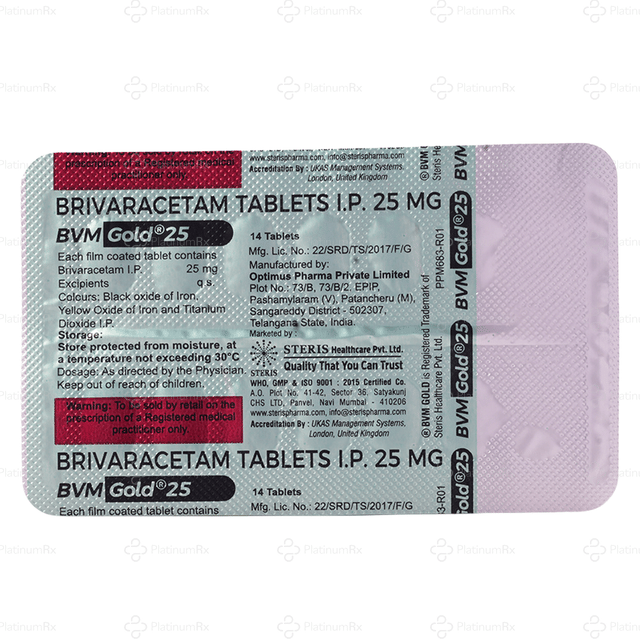 BVM Gold 25mg Tablet 14s