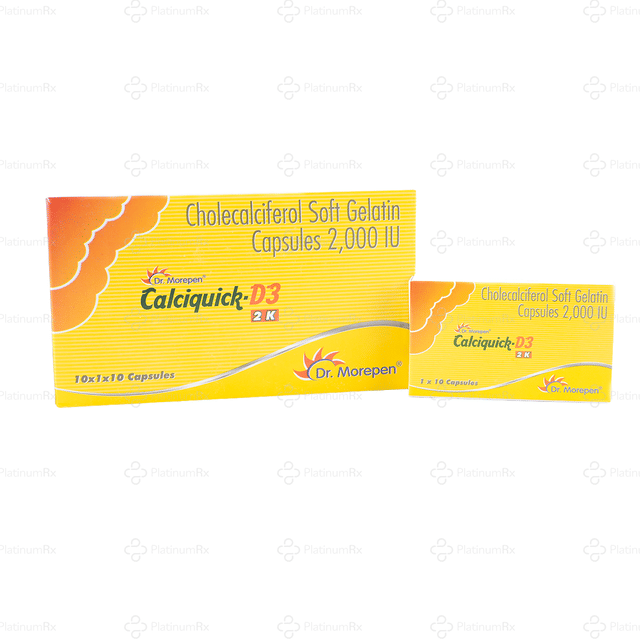 Calciquick D3 2k Capsule 10s
