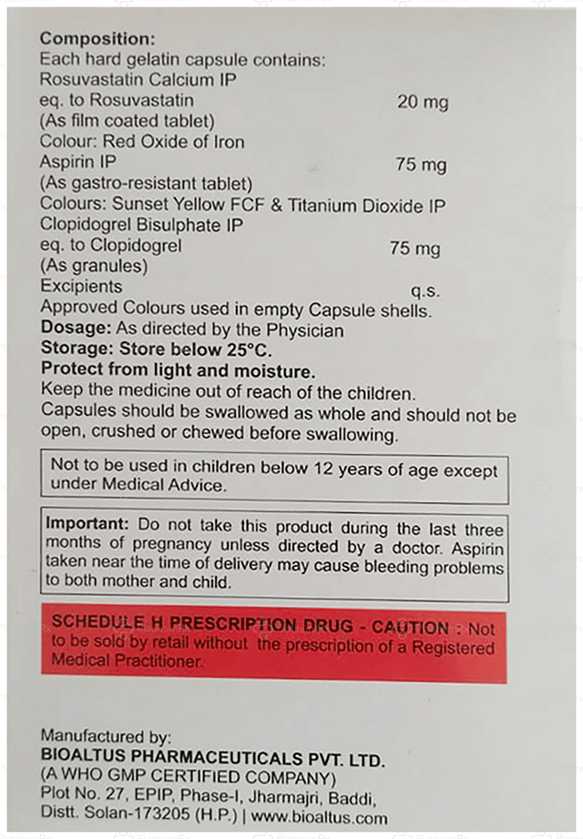 Rostiva Gold 75/20/75mg Capsule 15s