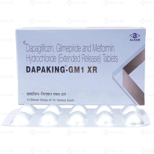 Dapaking GM 1/10/500mg XR Tablet 10s