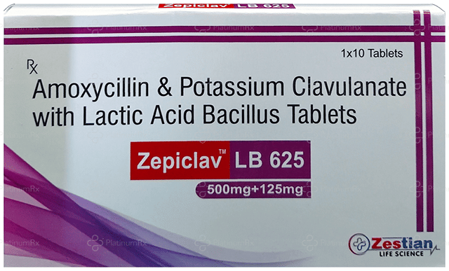 Zepiclav LB 625 Tablet 10s