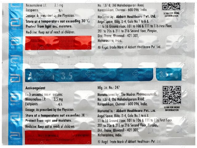 Acitrom 3.5mg Tablet 30s