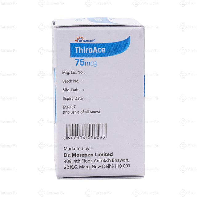 Thiroace 75mcg Tablet 100s
