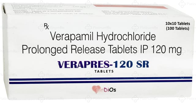 Verapres SR 120mg Tablet 10s