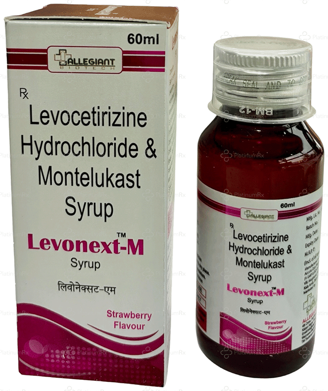Levonext M 2.5/4mg Strawberry Syrup 60ml