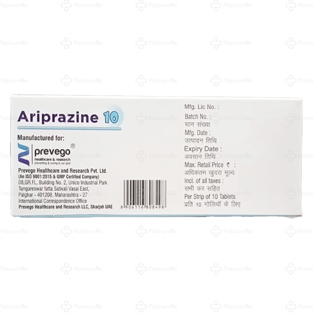 Ariprazine 10mg Tablet 10s
