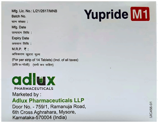 Yupride M 1/500mg Tablet PR 14s