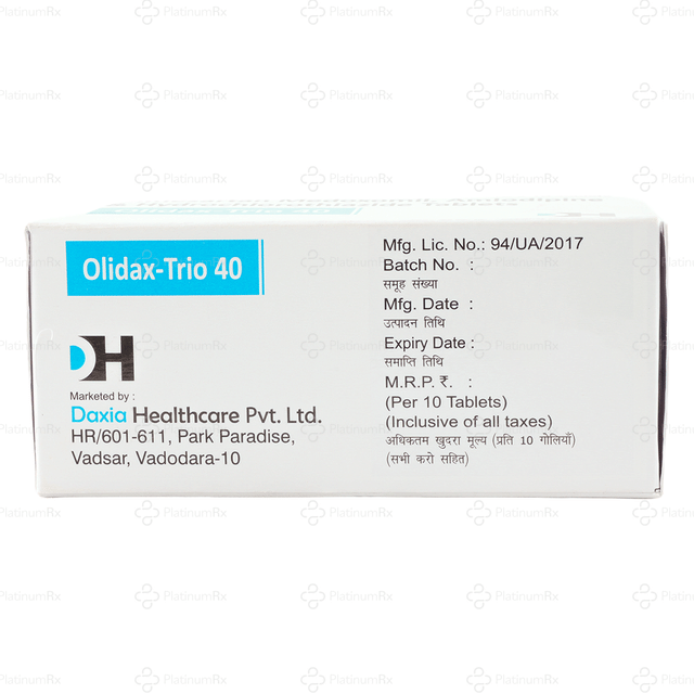 Olidax Trio 40/5/12.5mg Tablet 10s