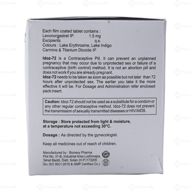 Idoz 72 Tablet 1s